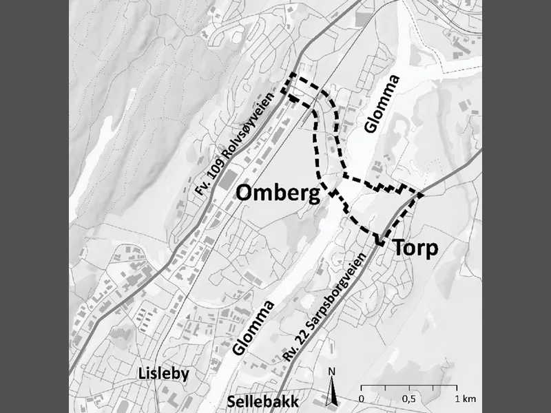 Kart over planområdet - Klikk for stort bilde
