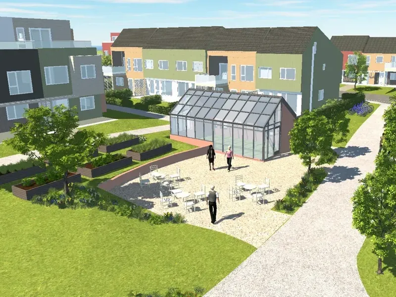 Perspektiv fra byggesøknad