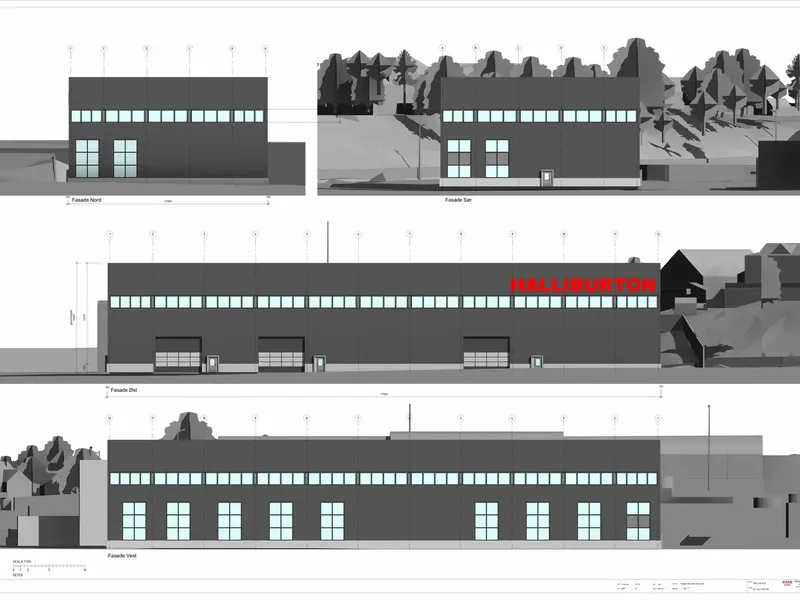 Fasade fra byggesøknad