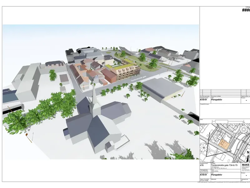 Perspektiv fra byggesøknad