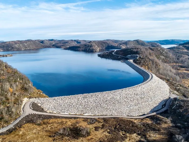 Dam Skjerkevatn i Åseral.