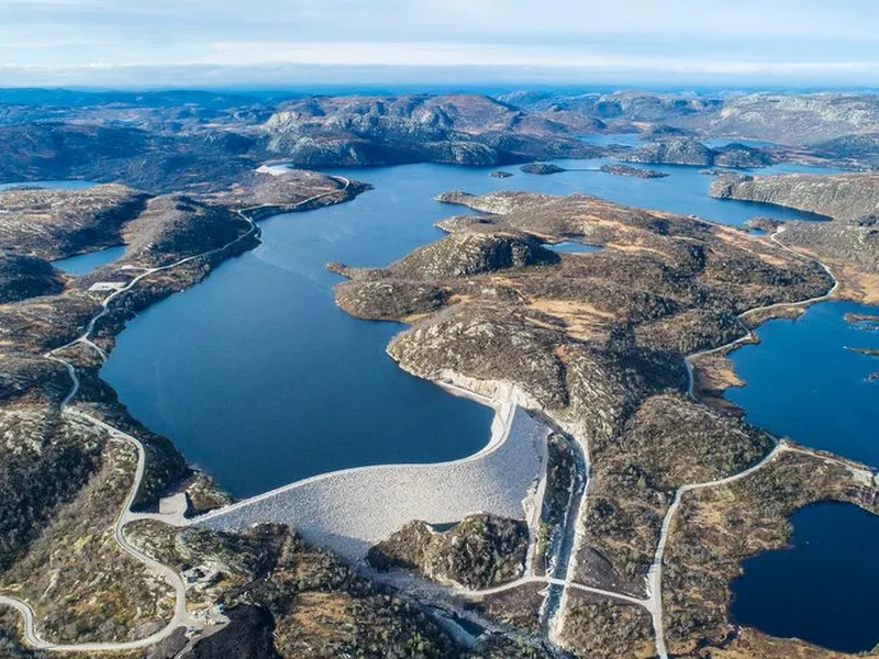Dam Skjerkevatn i Åseral.