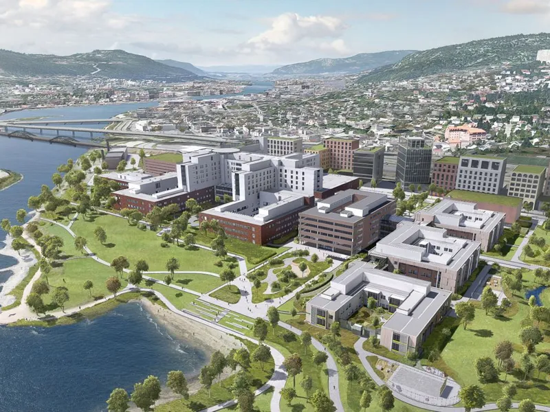 Nytt sykehus i Drammen skal være lokalsykehus for Drammen, Lier, Hurum, Røyken og Sande og ha områdefunksjoner for alle beboere innenfor hele Vestre Viken HF sitt dekningsområde.Illustrasjon: Link Arkitektur