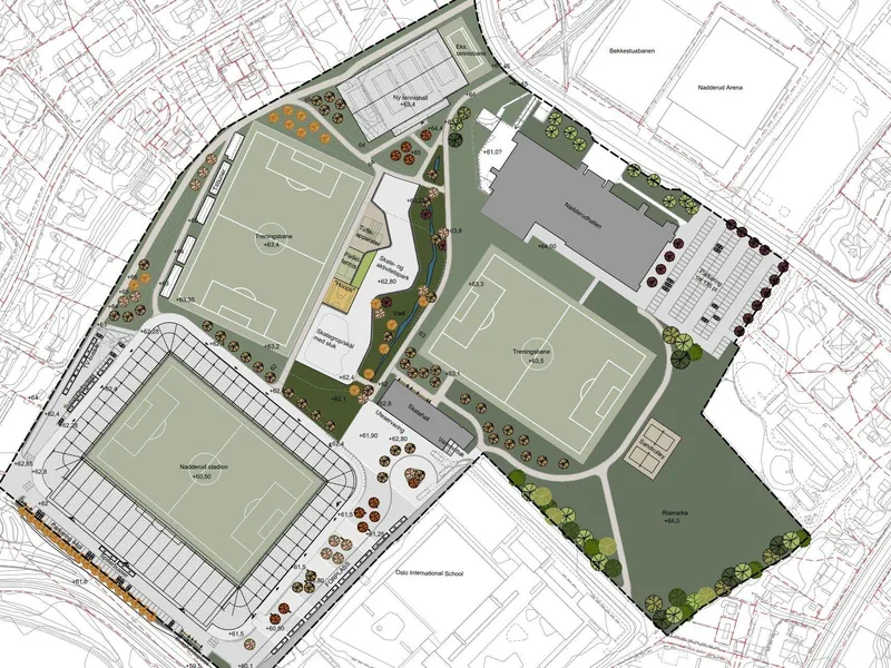 Nadderud idrettspark alternativ 2C