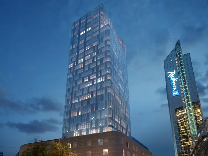Slik blir høyhuset «Over Spektrum». Illustrasjon: LPO.