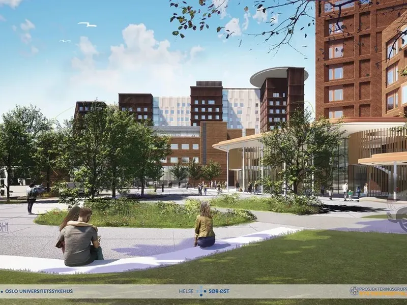 Nye Rikshospitalet, adkomst fra Øst