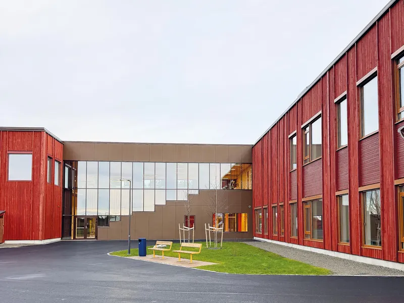Nye Stiklestad skole. Foto: HUS Arkitekter.