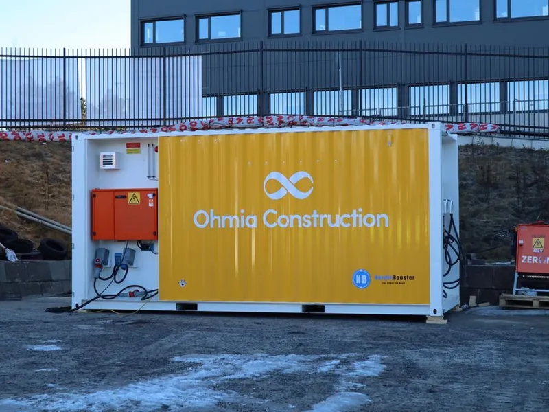 Hurtiglader på byggeplassen