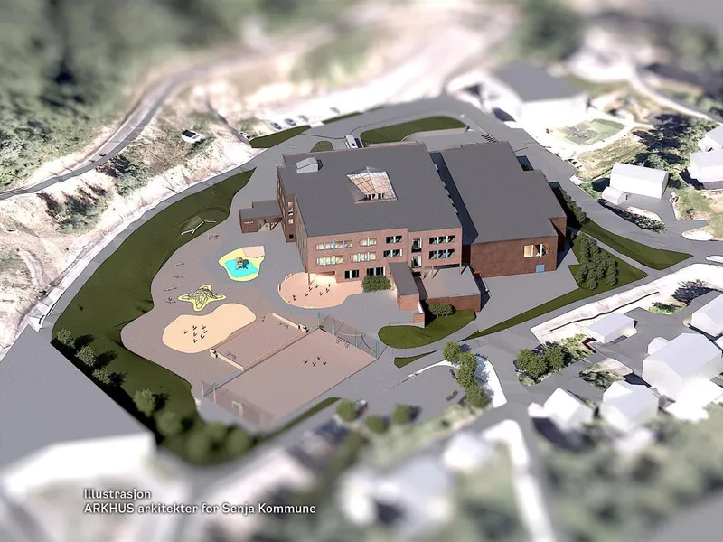 Illustrasjonsbilde Finnsnes barneskole - Klikk for stort bilde
