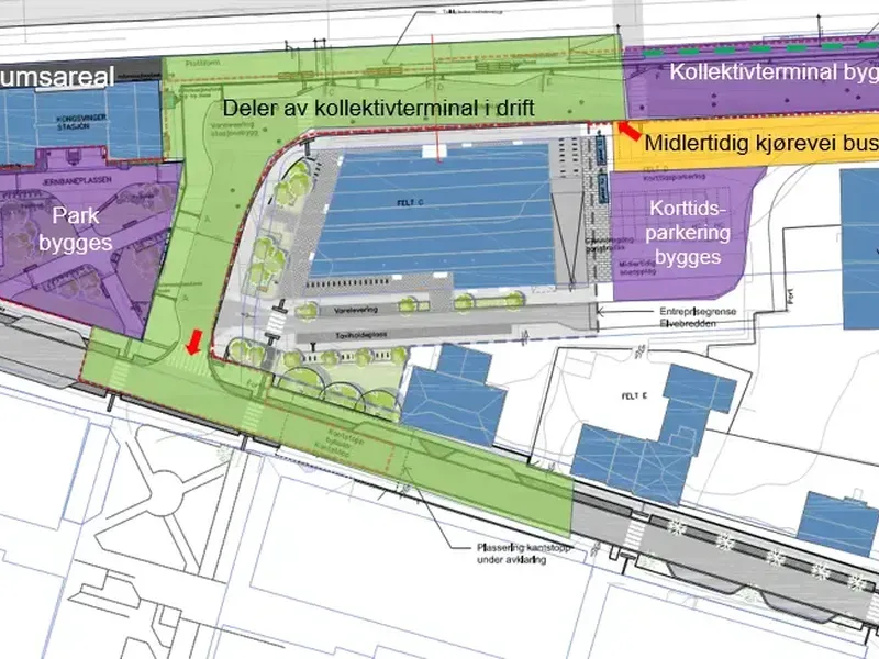 Kart over området