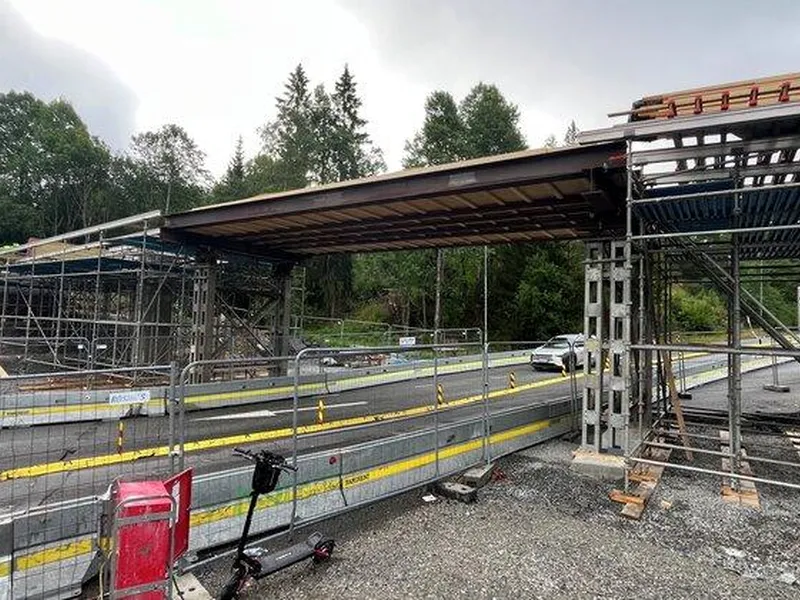 Ny gangbro bygges over Vevelstadveien