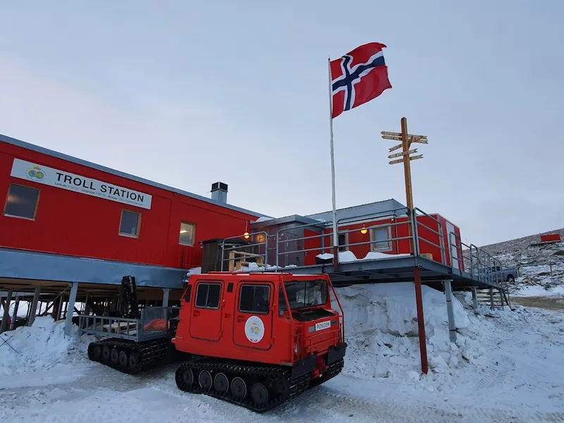 Den norske forskningsstasjonen Troll i Dronning Maud Land, Antarktis