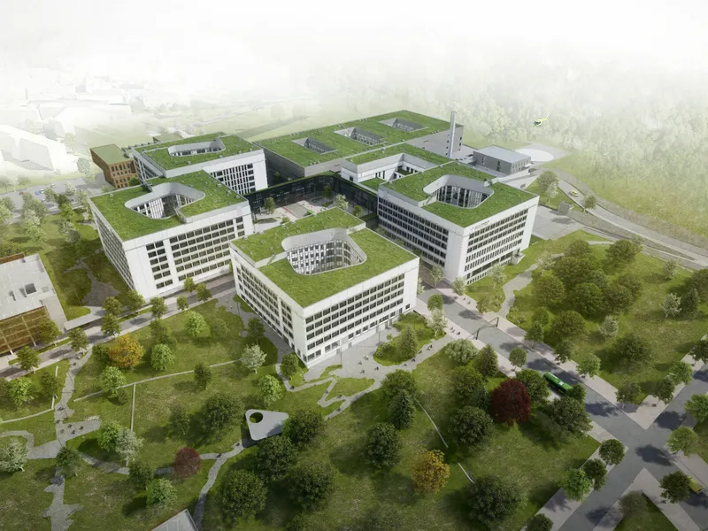 Stavanger universitetssykehus.. Illustrasjon: Helse Stavanger /SUS2023