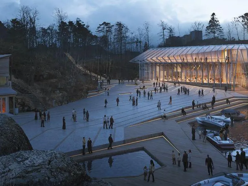 Vest-Agder-museets nye museumsbygg på Odderøya. Render: Helen&Hard