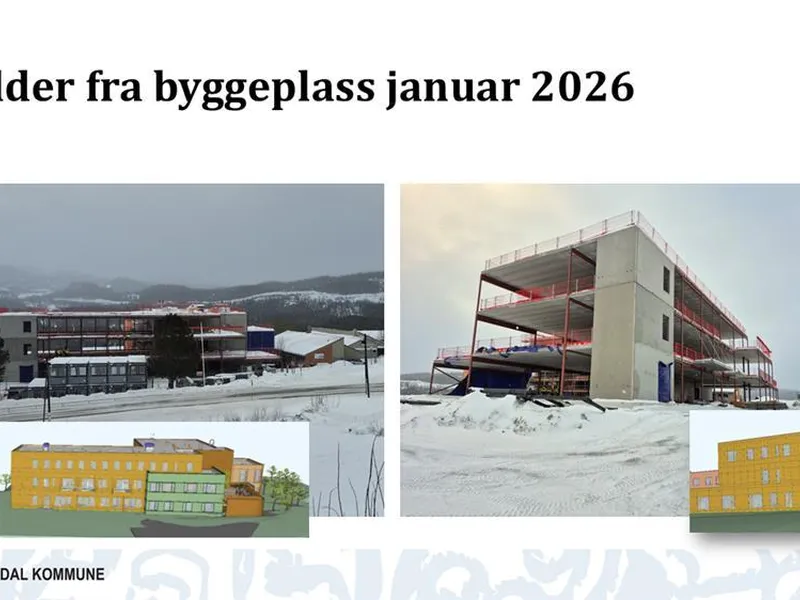 Status nytt bygg januar 2026 - Klikk for stort bilde