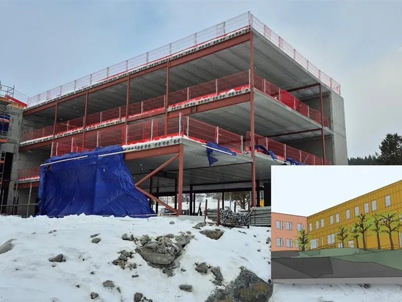Status nytt bygg januar 2026 - Klikk for stort bilde