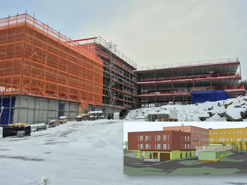 Status nytt bygg januar 2026 - Klikk for stort bilde
