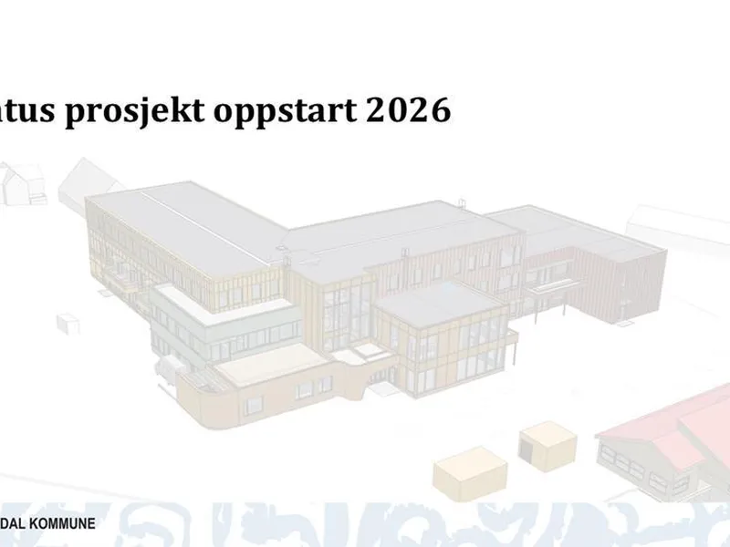 Status nytt bygg januar 2026 - Klikk for stort bilde