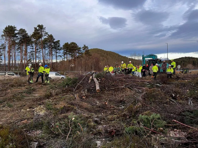 Oppmøtet av spente og forventingsfulle byggjarar, brukarar og eigarar av prosjektet var stort, og speglar entusiasmen for Helsehuset.