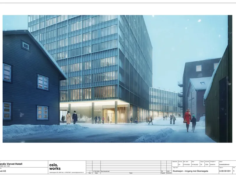 Fasade fra byggesøknad