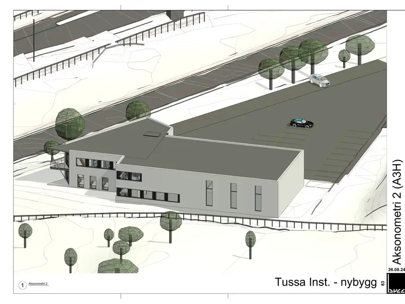 Fasade fra byggesøknad