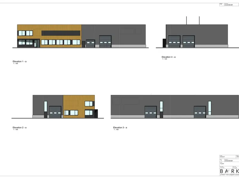 Fasade fra byggesøknad