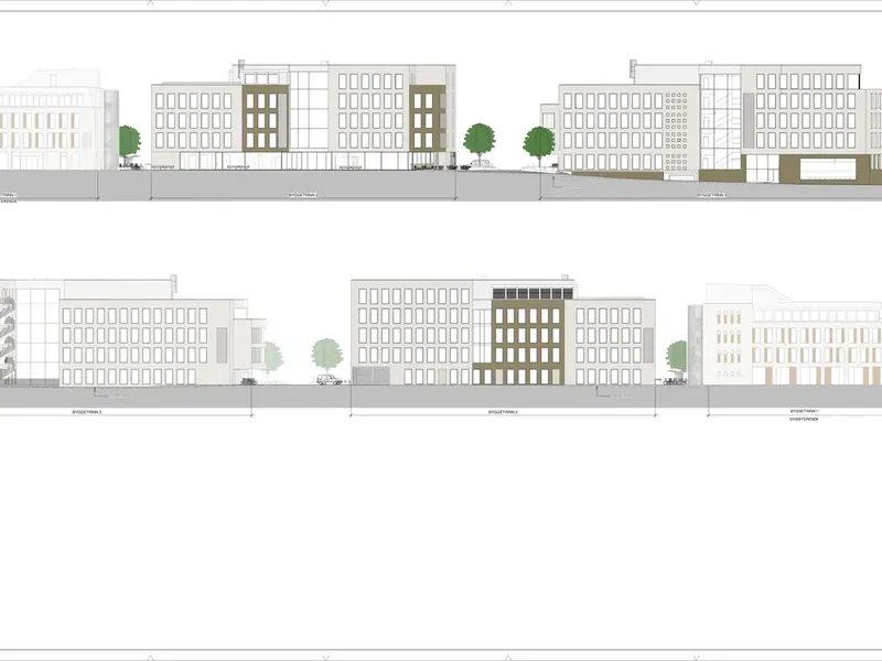 Fasade fra byggesøknad