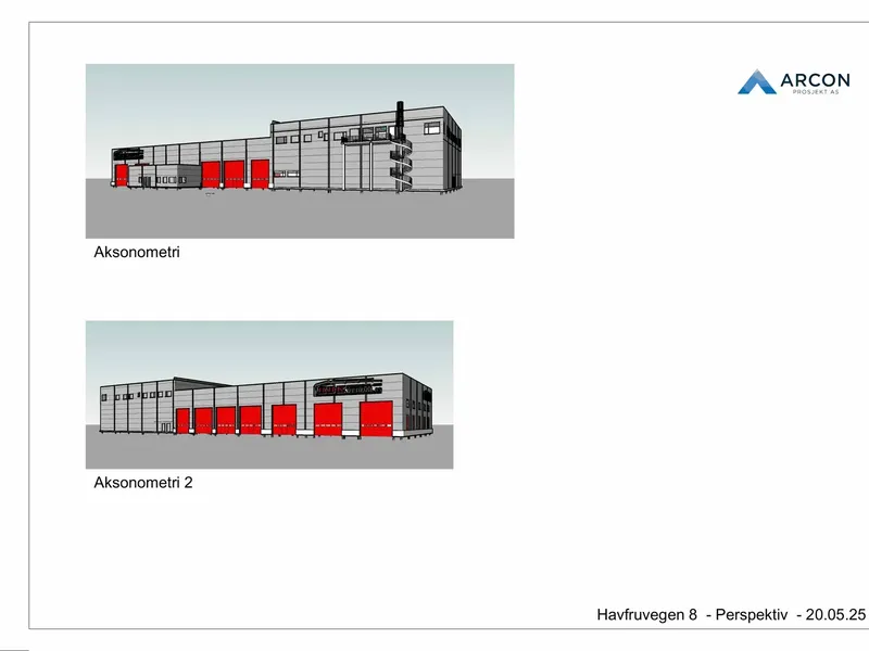 Perspektiv fra byggesøknad