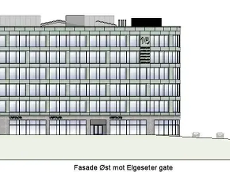 Fasade fra byggesøknad