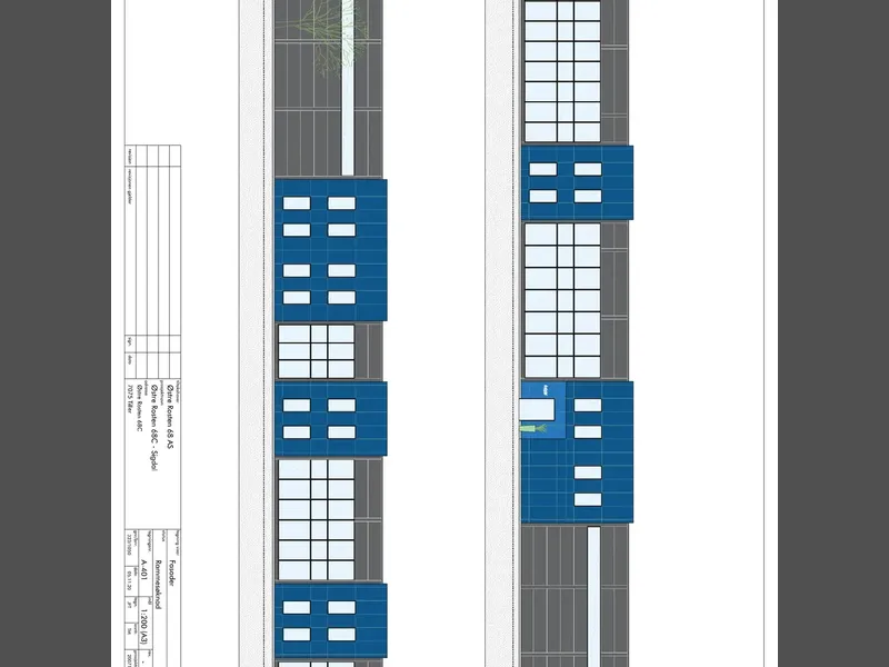 Fasade fra byggesøknad