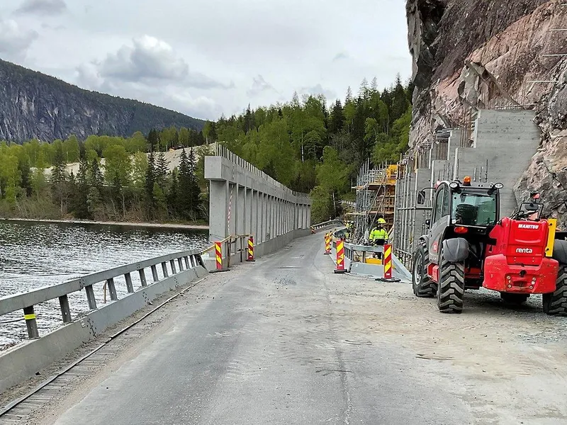 Det gamle rasoverbygget er fjerna.