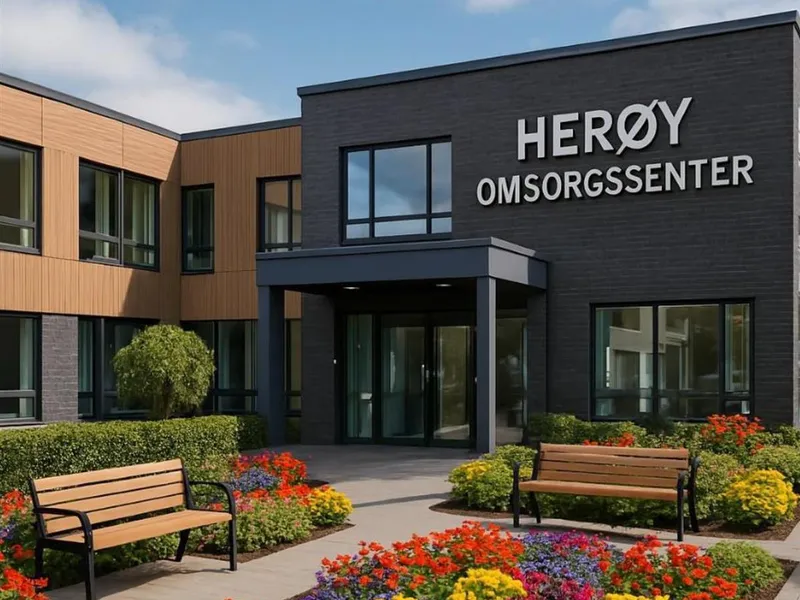 Herøy omsorgssenter illustrasjon - Klikk for stort bilete