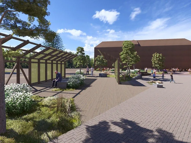 Skisse nye Melhus torg