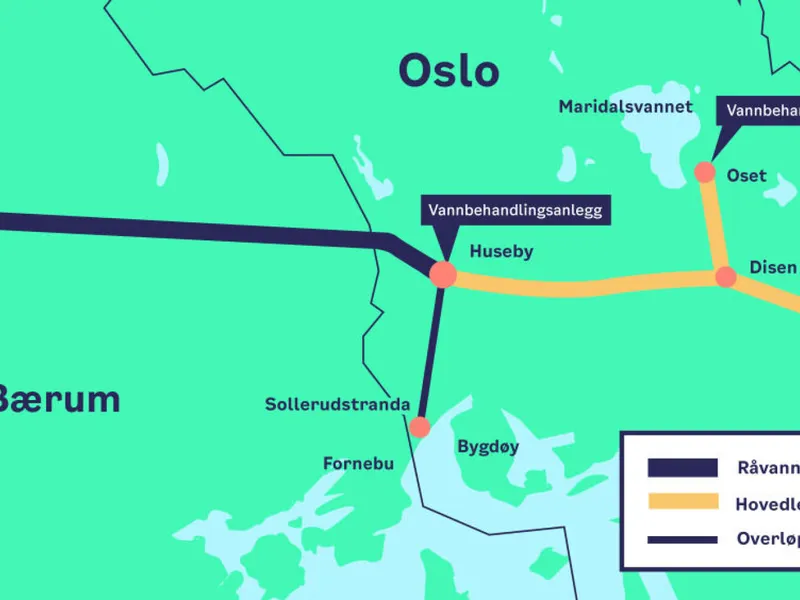 Illustrasjon: Vann- og avløpsetaten/Prosjekt Ny vannforsyning Oslo.