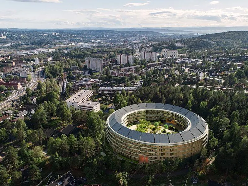 Slik blir boligprosjektet Oen når det står ferdig våren 2027.