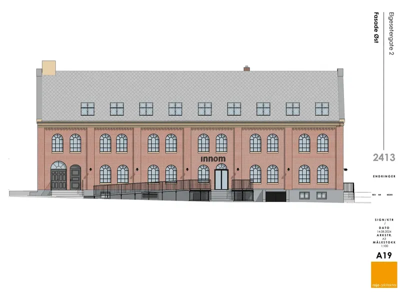 Fasade fra byggesøknad
