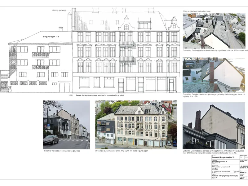 Fasade fra byggesøknad
