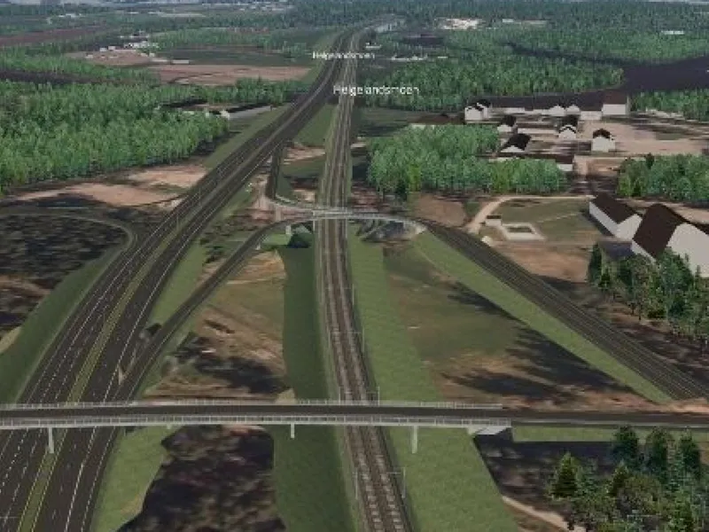 . Illustrasjon: Fellesprosjektet Ringeriksbanen og E16