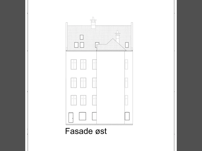 Fasade fra byggesøknad