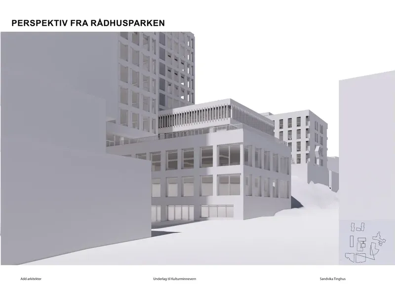 Perspektiv fra byggesøknad