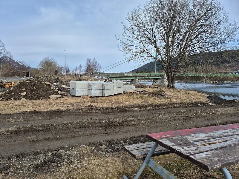 Ny molo ved Øybrua.