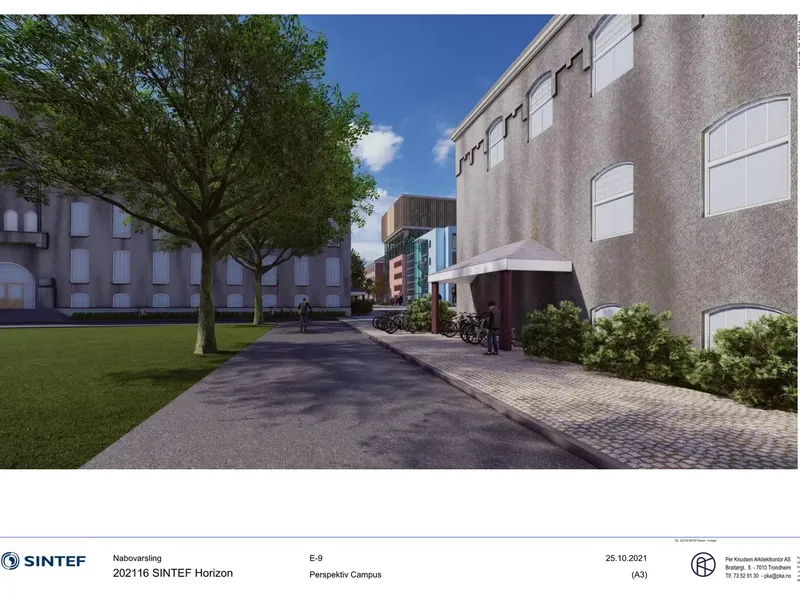 Perspektiv fra byggesøknad