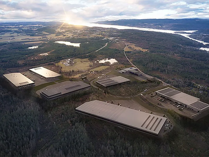 A Bygg kunne denne uken overlevere sitt fjerde prosjekt i Oslo Logistikkpark Drøbak. Ill. Arkitektene Astrup og Hellern