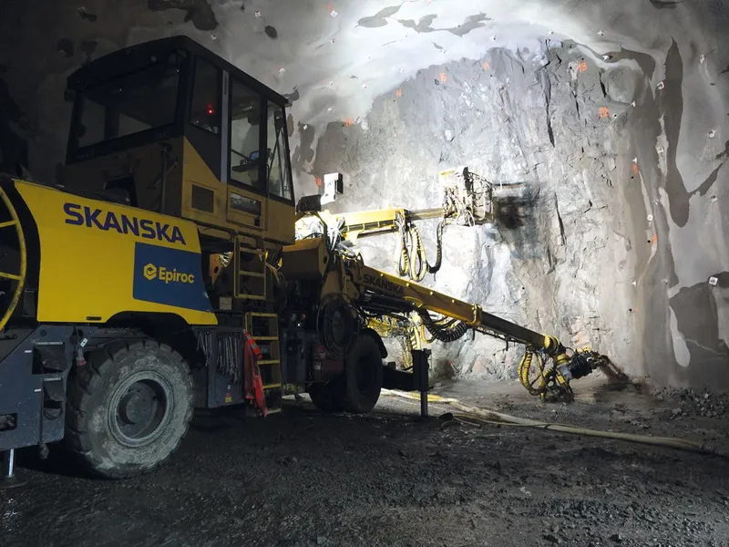 Fra arbeidet med vannbehandlingsanlegget under Husebyskogen. Foto: Oslo kommune