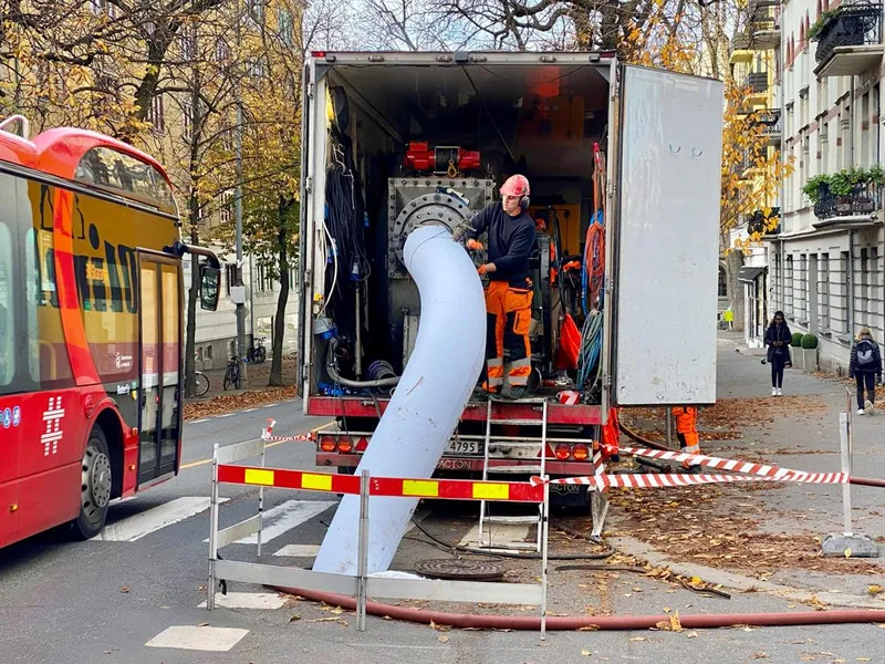 Strømperenovering er den mest utbredte metoden i rørfornying av eksisterende avløpsledninger uten graving. Foto: Olimb Rørfornying