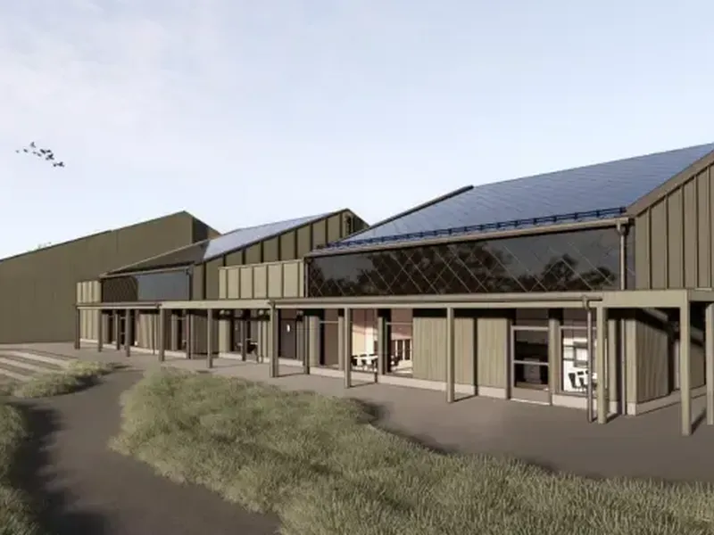 Slik blir Ridabu barnehage når den står ferdig. Illustrasjon av Asas arkitektur AS.