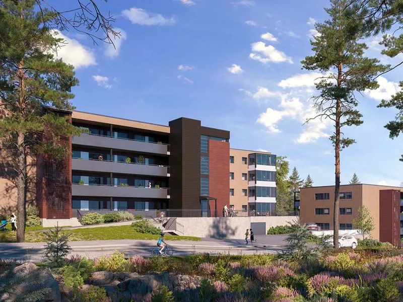 Leilighetene har gode planløsninger og det blir heis til alle leilighetsplan samt parkering i  felles garasjeanlegg i kjeller. Illustrasjon: WEC360