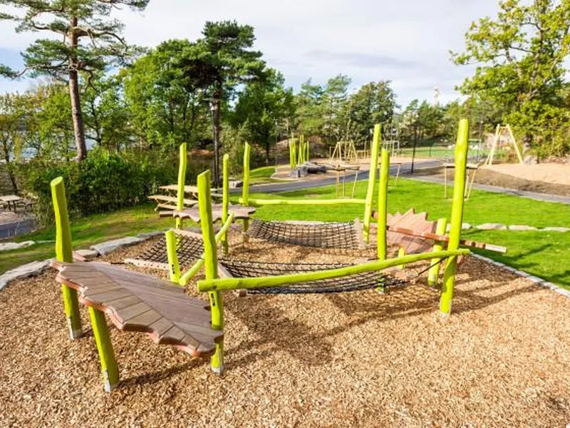 Lekeområde i Peisestuen park