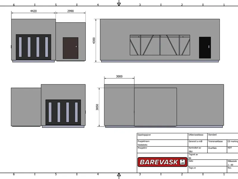 Fasade fra byggesøknad