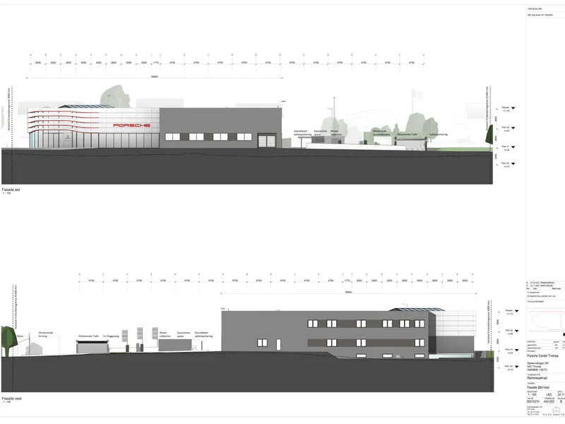 Fasade fra byggesøknad